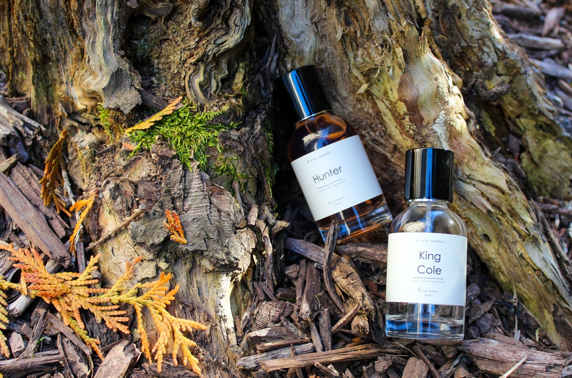 Authentic Aviel Toronto oil-based fragrances showcased with verified branding, emphasizing sustainable fragrances and long-lasting perfume oils; premium artisan scents trusted by Canadian and U.S. customers searching for genuine, natural, high-quality perfumes.
